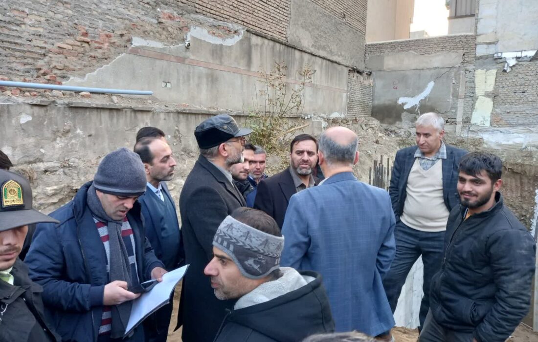 اقدامات شهرداری همدان مانع از سقوط ساختمان پنج طبقه‌  شد