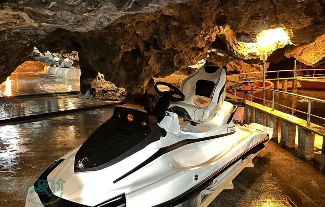 موتور قایق برقی” بتا” در غار علیصدر روشن شد