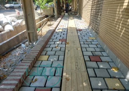 در روز های داغ تابستان، پیشرفت نهضت پیاده رو سازی منطقه یک