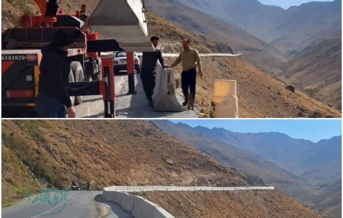 ایمنسازی محور گنجنامه-تویسرکان با اعتبار ۱۶۰ میلیارد ریال