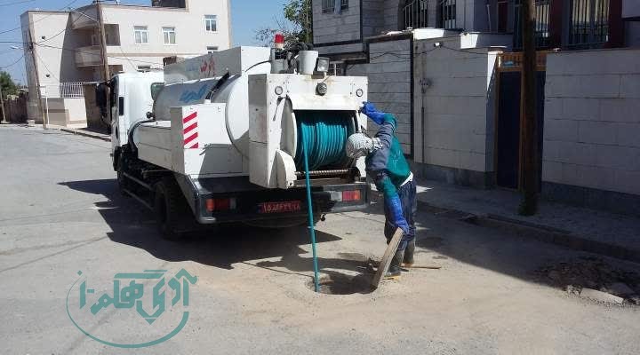 755 کیلومتر از خطوط شبکه فاضلاب استان همدان لایروبی شد