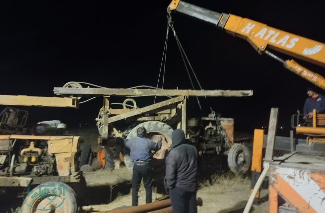 توقیف دستگاه حفاری غیر مجاز در همدان