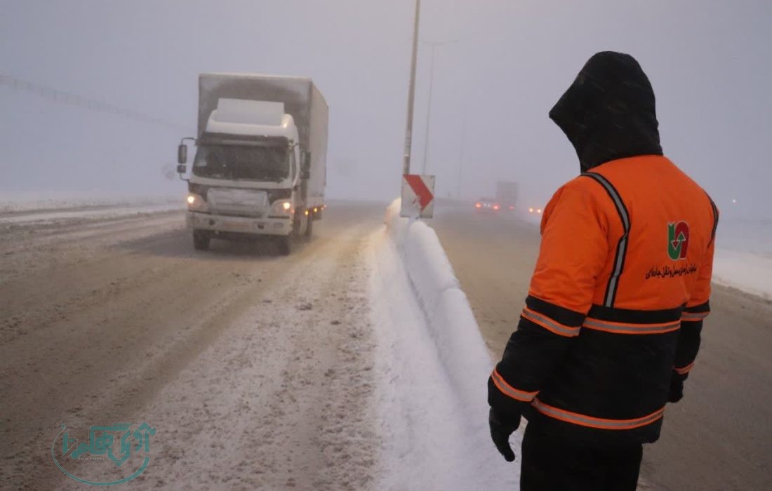 بارش پراکنده برف و مهآلودگی شدید در گردنههای استان همدان