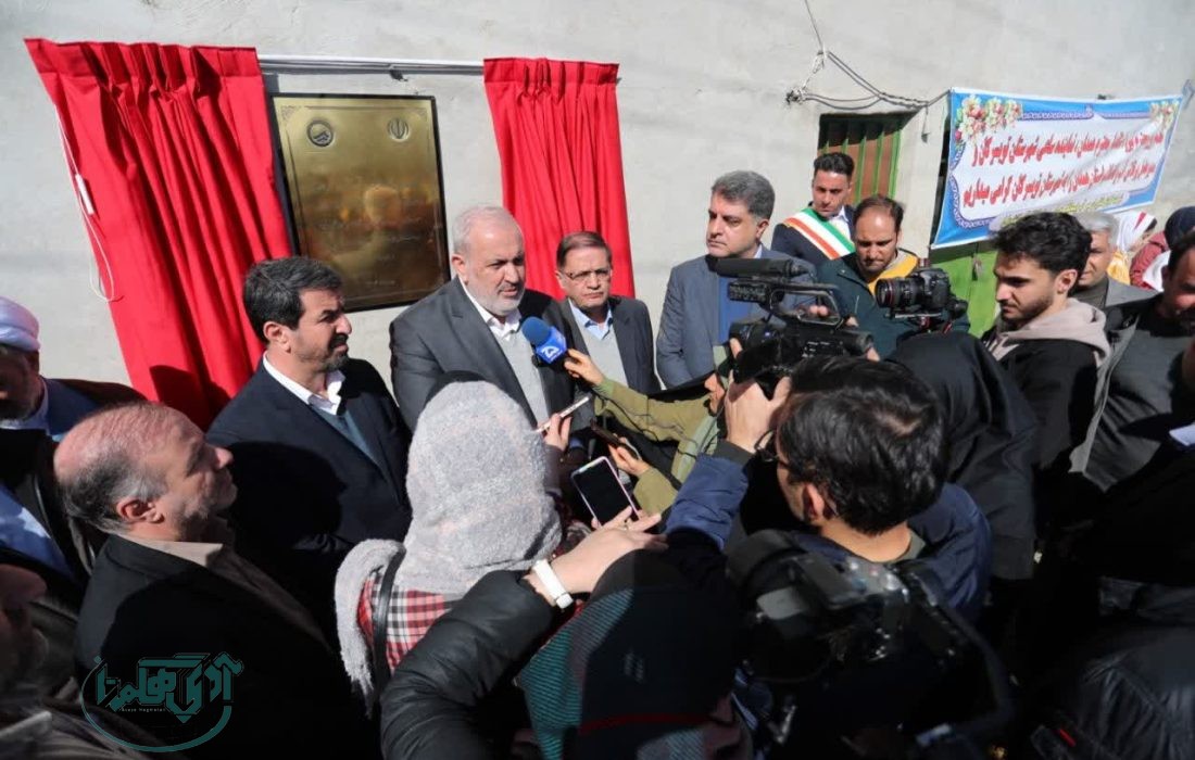 مجتمع آبرسانی اشترمل با حضور وزیر نیرو افتتاح شد