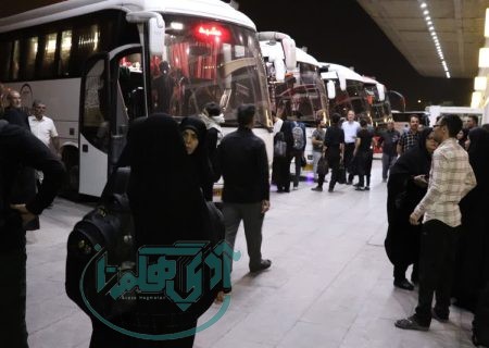 اعزام بیش از هزار زائر همدانی به مشهد مقدس با ناوگان حمل‌ونقل عمومی