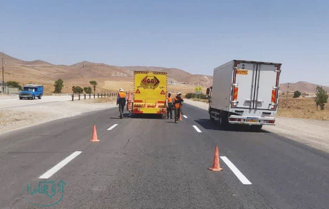 اجرای حدود ۳ هزار کیلومتر خط‌کشی در محورهای همدان