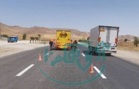 اجرای حدود ۳ هزار کیلومتر خط‌کشی در محورهای همدان