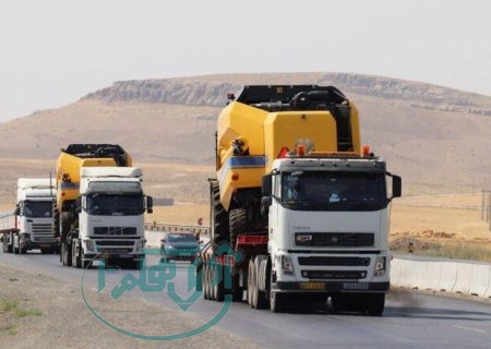 حمل بیش از ۱۱ میلیون تن کالا در جاده‌های همدان